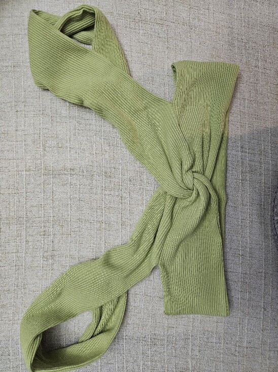 SHEIN Accessories - SHEIN Lime Green Ribbed Knit TOP